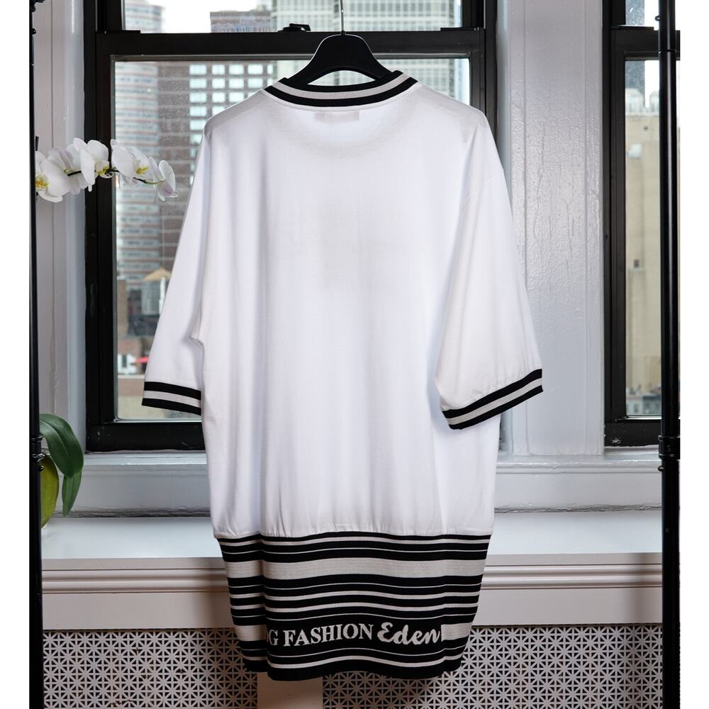 Dolce & Gabbana White "Fashion Eden" Short T-shirt Dress (Size: IT40) - Picture 6 of 7